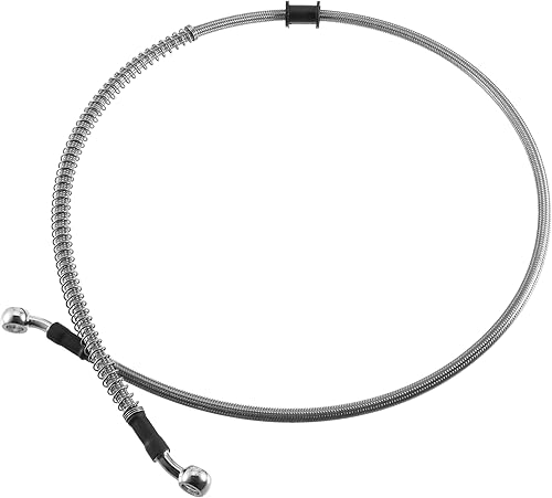 X AUTOHAUX 39.4 in AN3 M10 Línea de freno hidráulico para coche, manguera de aceite, 28  28  acero inoxidable para coche, motocicleta, motocross,