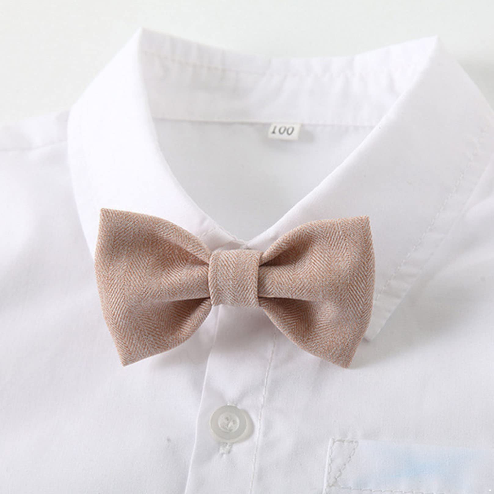 Agoky Baby Jungen Festlich Anzug Set Zweiteiler Gentleman Sakko Smoking Hemd Weste Hose Fliege Party Hochzeit Outfits