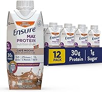 Vista 6 de Ensure Max Protein Nutrition - Batido nutricional de 11 onzas líquidas, 12 unidades & Max Protein Nutrition Shake, 11 onzas líquidas (paquete de 12)