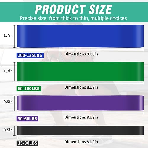 Miniatura 2 de Juego de bandas de resistencia, bandas de asistencia para entrenamiento y terapia física, anclaje de puerta incluido