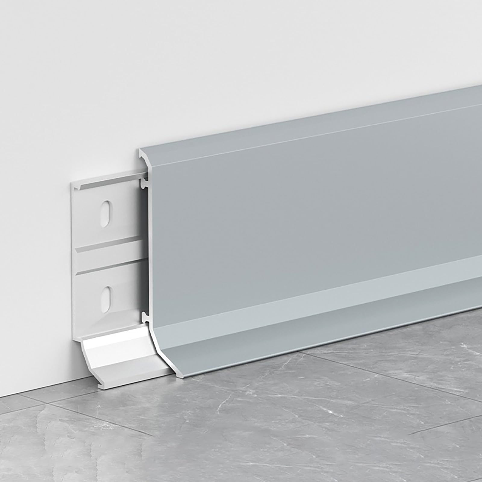 Zócalos De Aleación De Aluminio Modernos, 125cm, Juego De 4, Tiras Decorativas Elegantes Para Renovación De Interiores, Zócalos Duraderos Para Decoración Del Hogar(Option 5,Höhe: 60mm)