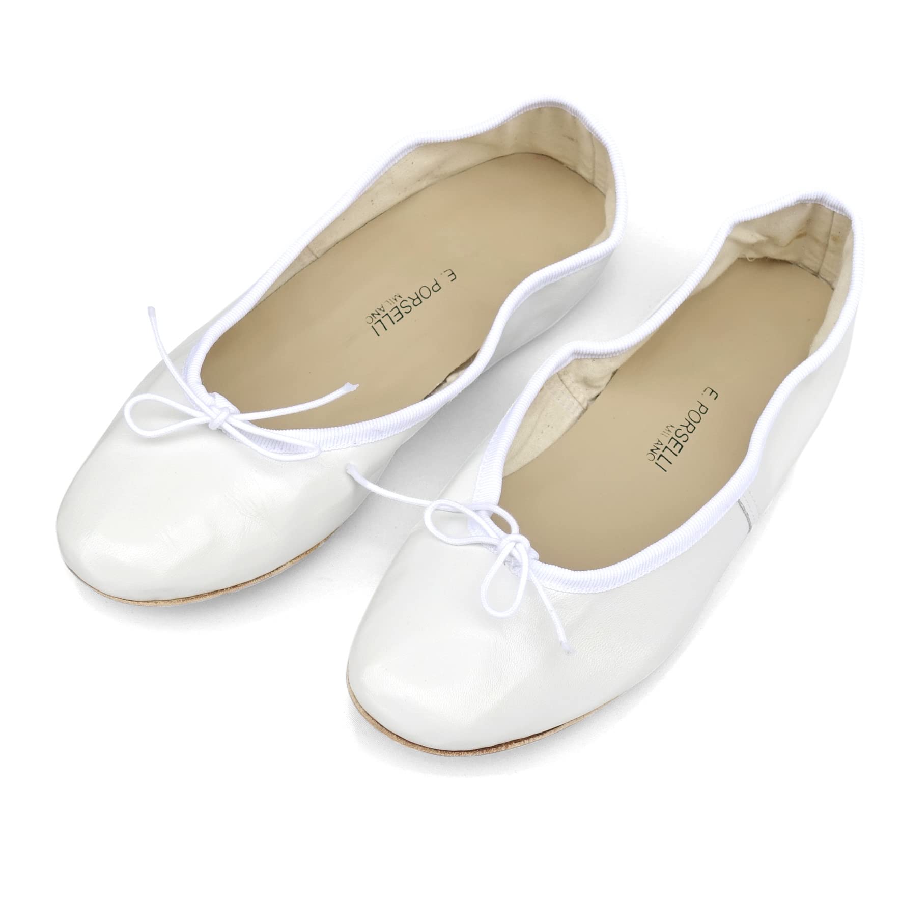 Amazon | [ポルセリ] レディース バレエシューズ ホワイト BALLERINE