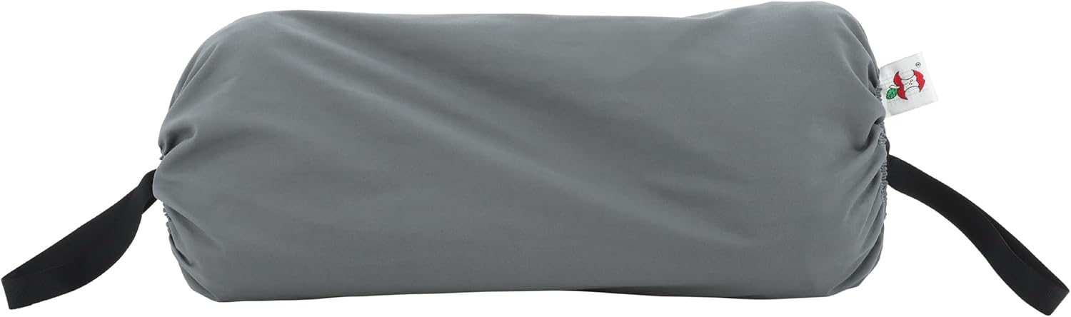 Sleep Log Bone Shaped Chiropractic Neck and Back Pillow for Cervical Support, Full Size w/Gray Cover for Sleep Log