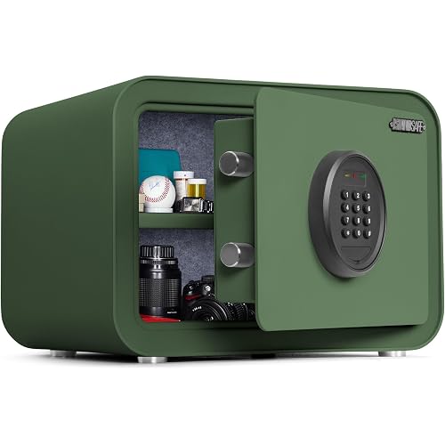 1.0 Cu.ft Digital Safe Box, Home Safe with Keypad, Green