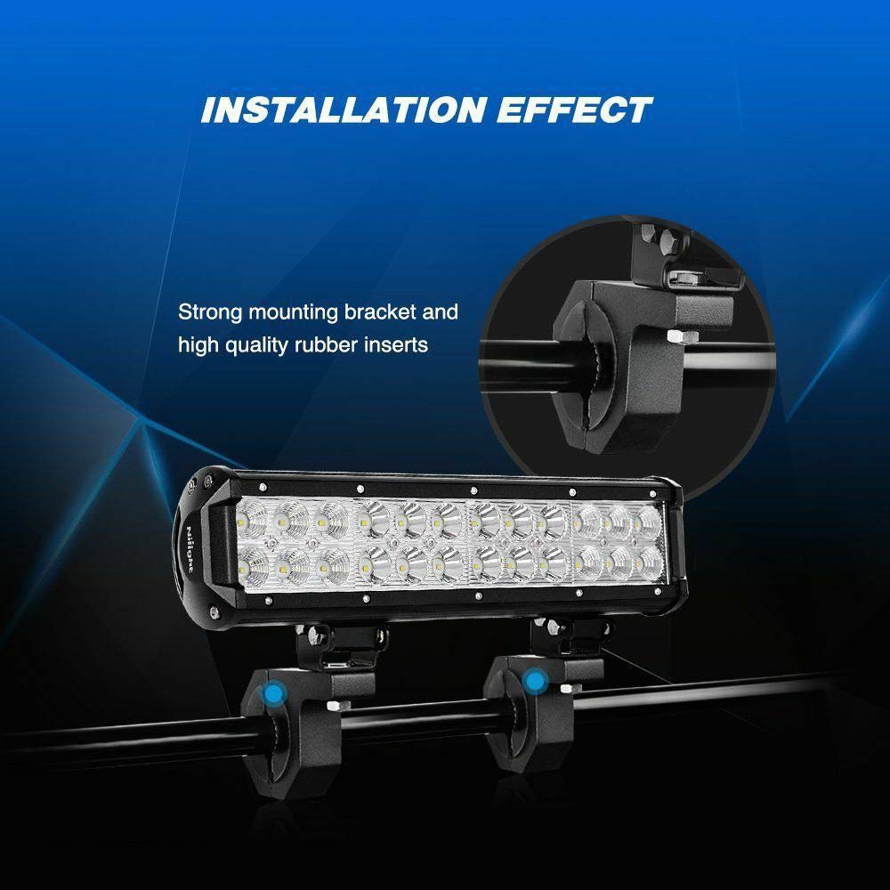 WANYIG Uniwersalny uchwyt do oświetlenia roboczego, zacisk do rury, reflektor, uchwyt zaciskowy Light Bar Mount Bracket (35 mm/50 mm)