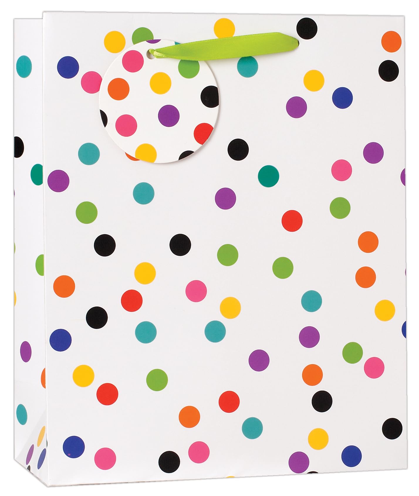 AbbeyShake gift bags large size multidesign - Pack of 6 (Colourful Dots)
