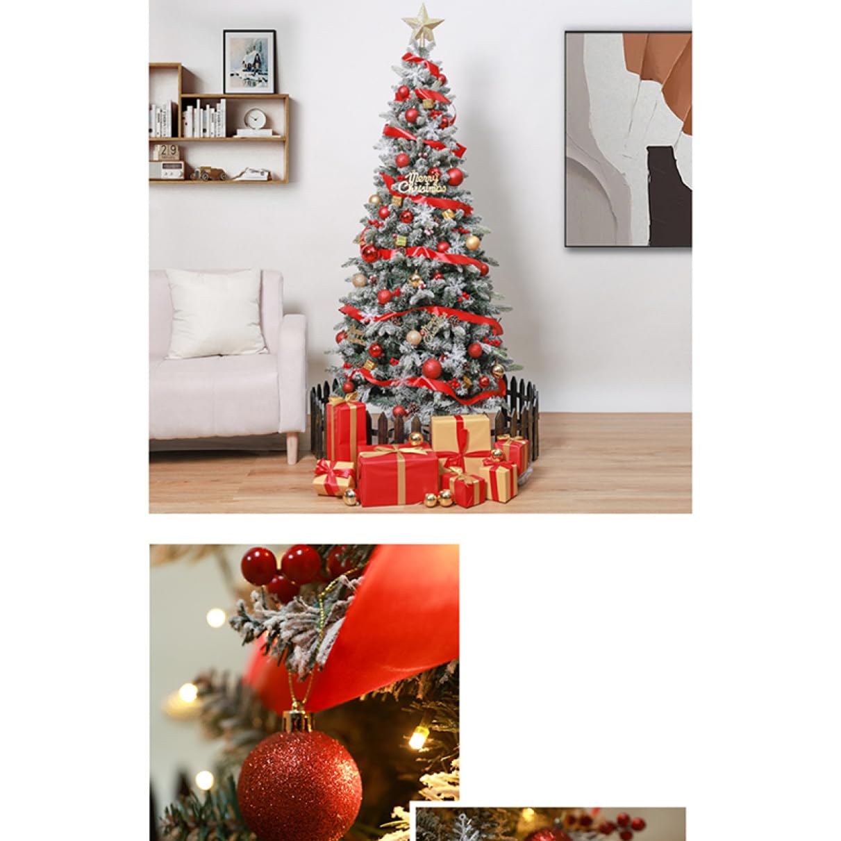 Amazon.co.jp: HGJH クリスマスツリー 大型 180CM 針葉樹 人工