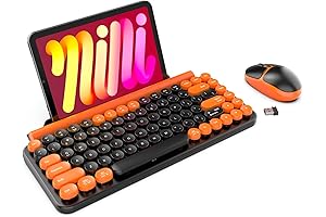 Soueto Orange Wireless Keyboard and Mouse Combo