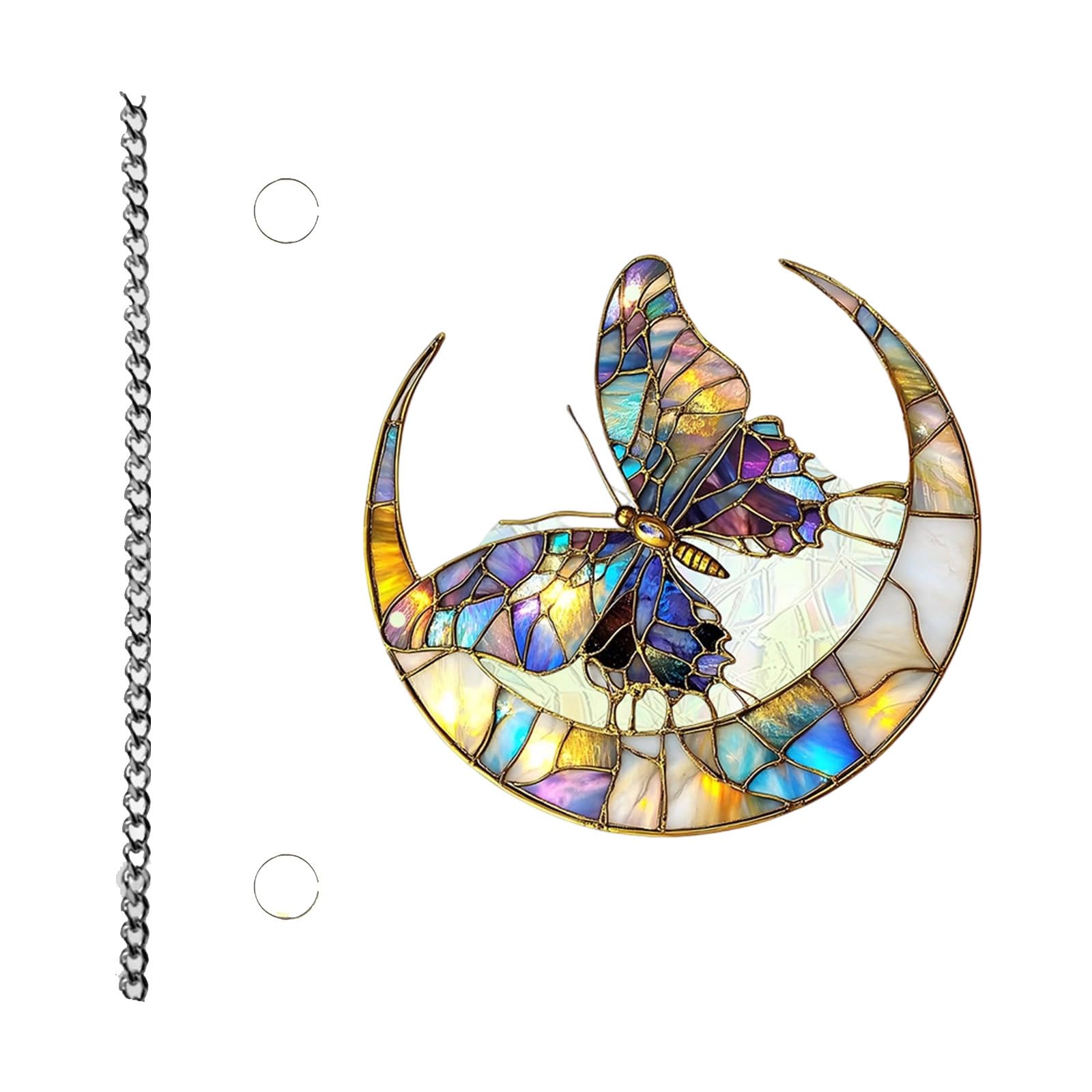 carotoe Shatters Resistant Butterfly Dragonflies Suncatchers Hanging Acrylic Ornament with Reflective Design Window Decoration Acrylic Dragonflies Butterfly Suncatchers