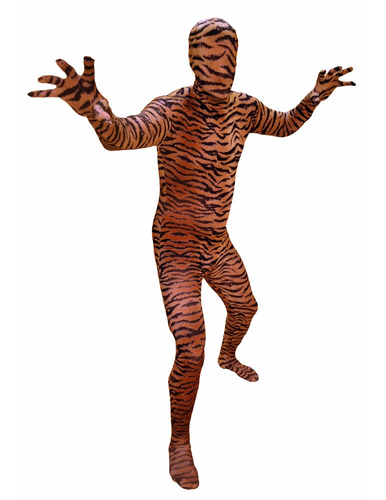 Full Body Stretch Fabric Suit (XL, Tiger)