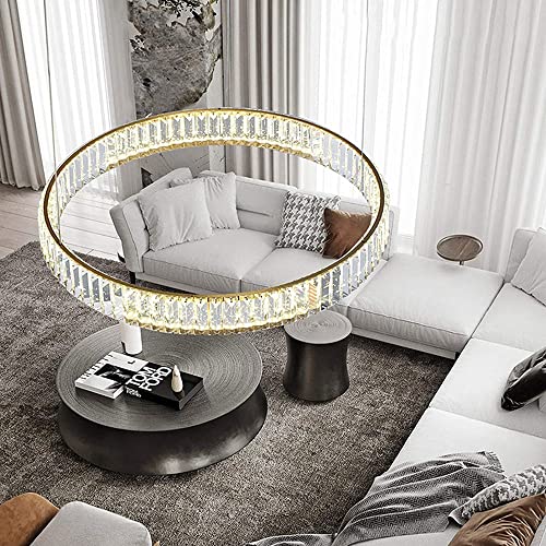 Suspension cristal salle à manger lustre moderne argent pour salon - 7