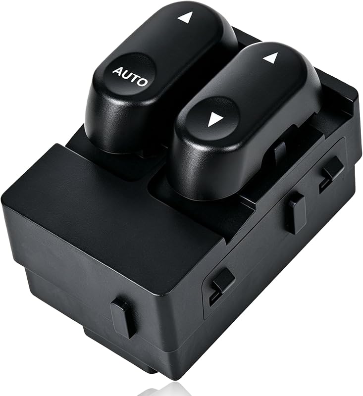 Interruptor do vidro elétrico dianteiro esquerdo PANNUOSCS para Ford F-250, F-350, F-450 e F-550 Super Duty 2002 a 2007 – 1 unidade