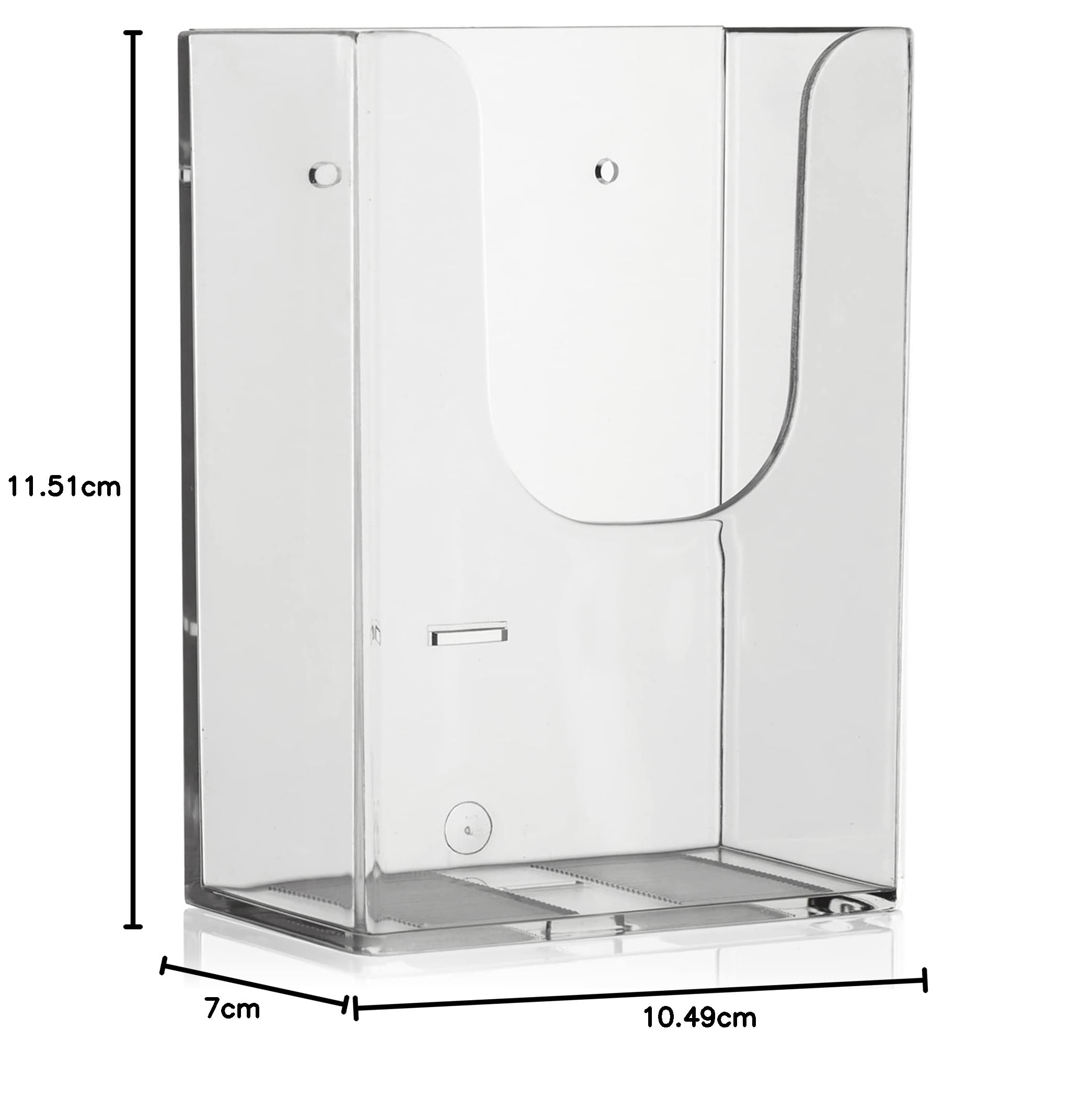 5 Stk. DIN lang (DL) – trifold – Wand-Prospekthalter mit besonderer Fülltiefe von 6.5 cm. Dieser Wandprospekthalter eignet sich optimal für Flyer und Prospekte im DL und im DIN A6 Postkarten-Format