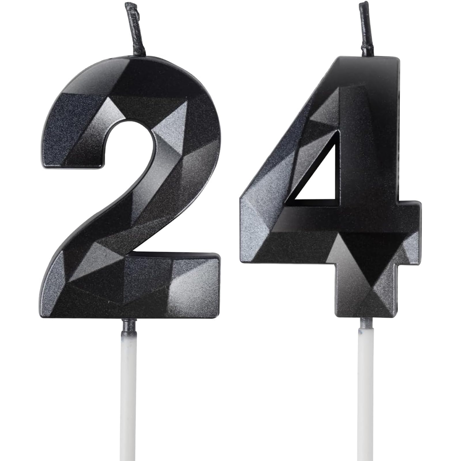 Yiran 50th Birthday Candles, Gold Number 50 Happy Birthday Candles, Cake Topper Decorations for Birthday Party, Wedding Anniversary Celebration Supply — view 91