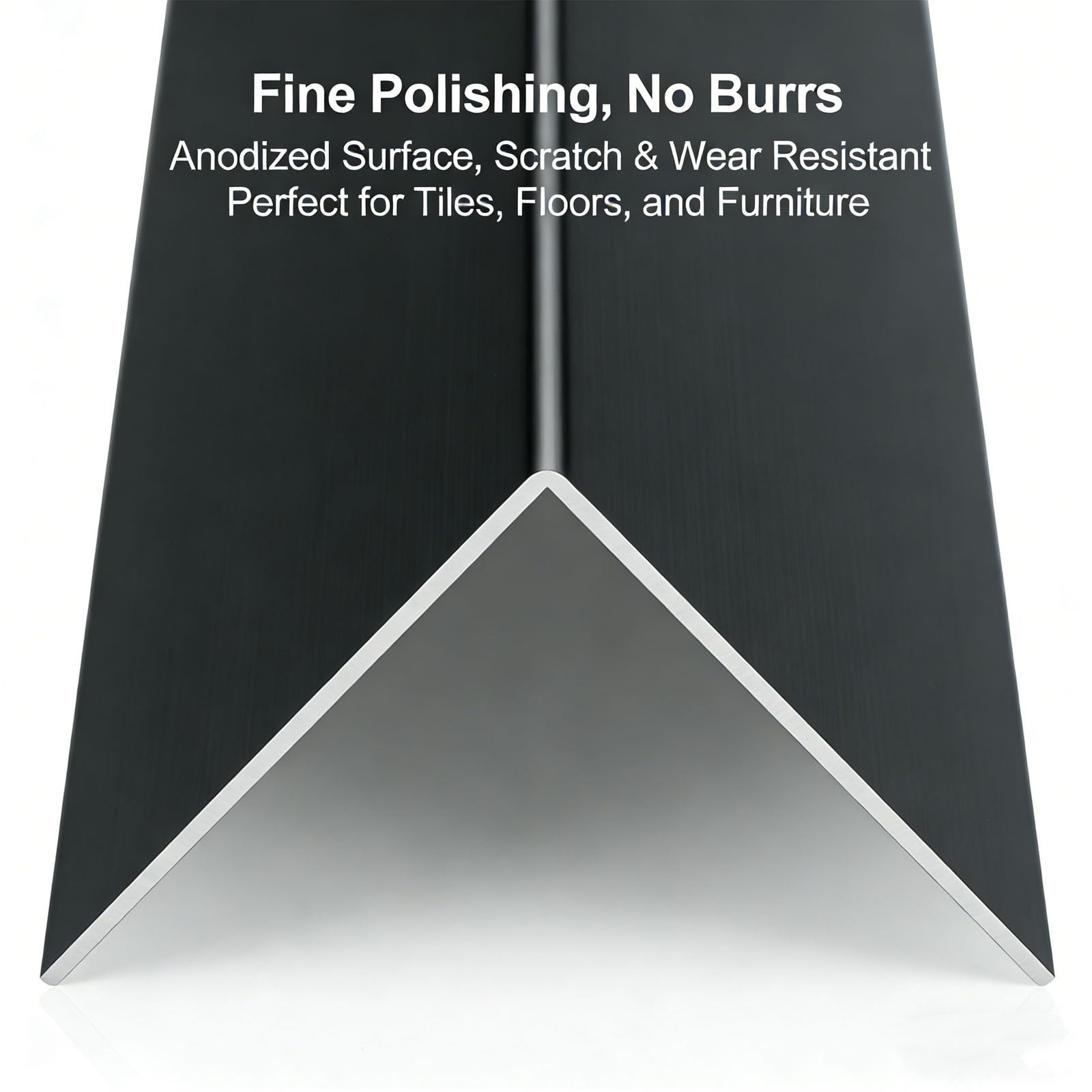Protector de Esquinas de Aluminio Autoadhesivo, Perfil Angular en L de Metal para Protección de Paredes y Muebles, Guardas de Esquina para Puertas, 1 m, Set de 2 Piezas(Matte Champagne,1.6x1.6in)