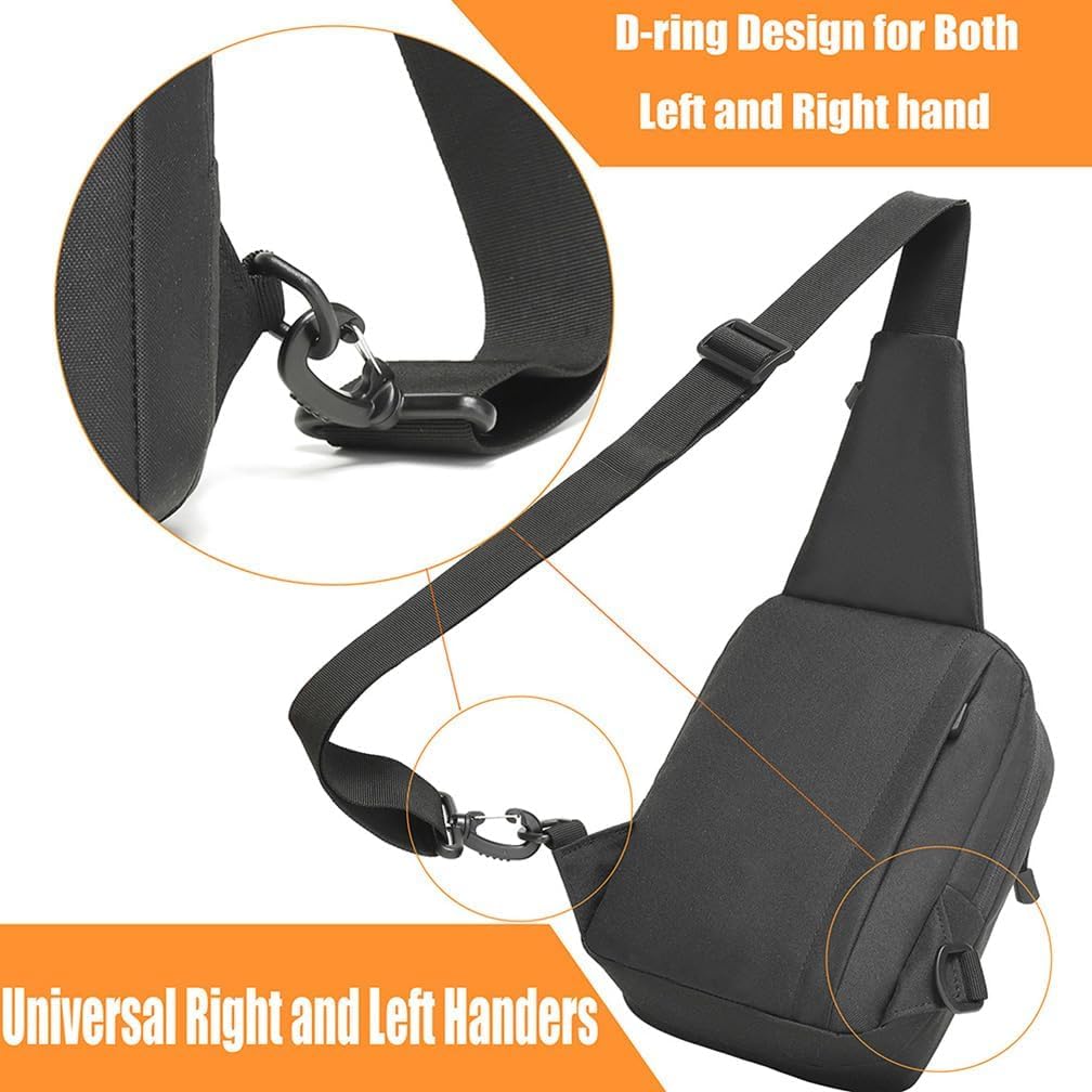 Shoulder holster bag for concealed carry of handguns Chest pack with Sling Ccw Sling Bag Tactical Crossbody Bag | concealed carry, handguns, Sling - Image 6