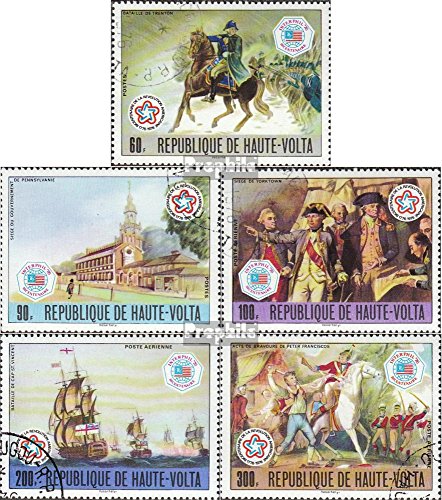 Prophila Collection Alto Volta 640-644 (completa Edizione) 1976 200 Anni Stati Uniti (Francobolli per i collezionisti) marinaro