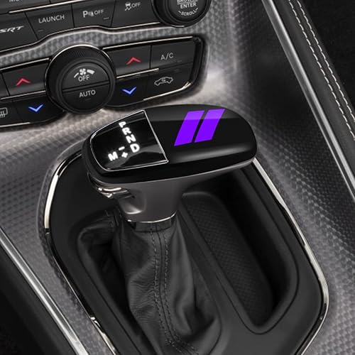 Vista 35 de auovo Gear Shift Knob Cover Trim for Charger Accessories Challenger 2015-2023 / Durango 2016-2024 (Black-Red)