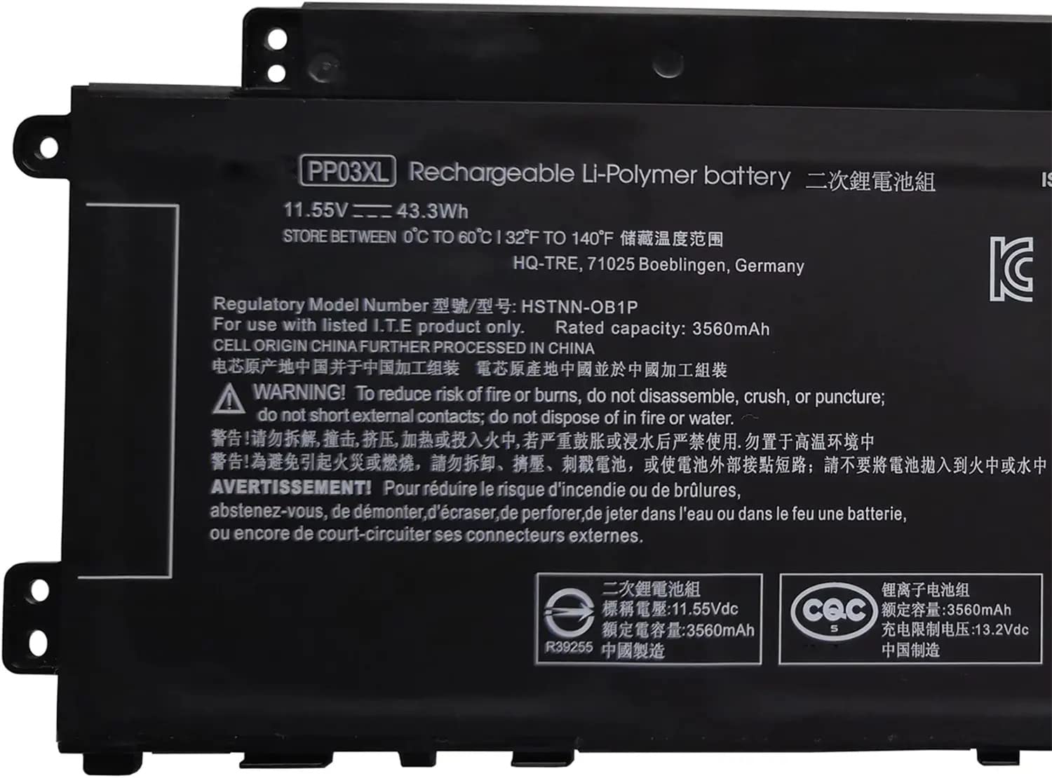 PP03XL HSTNN-LB8S M01144-005 M01148-421 L83388-421 PV03XL Laptop