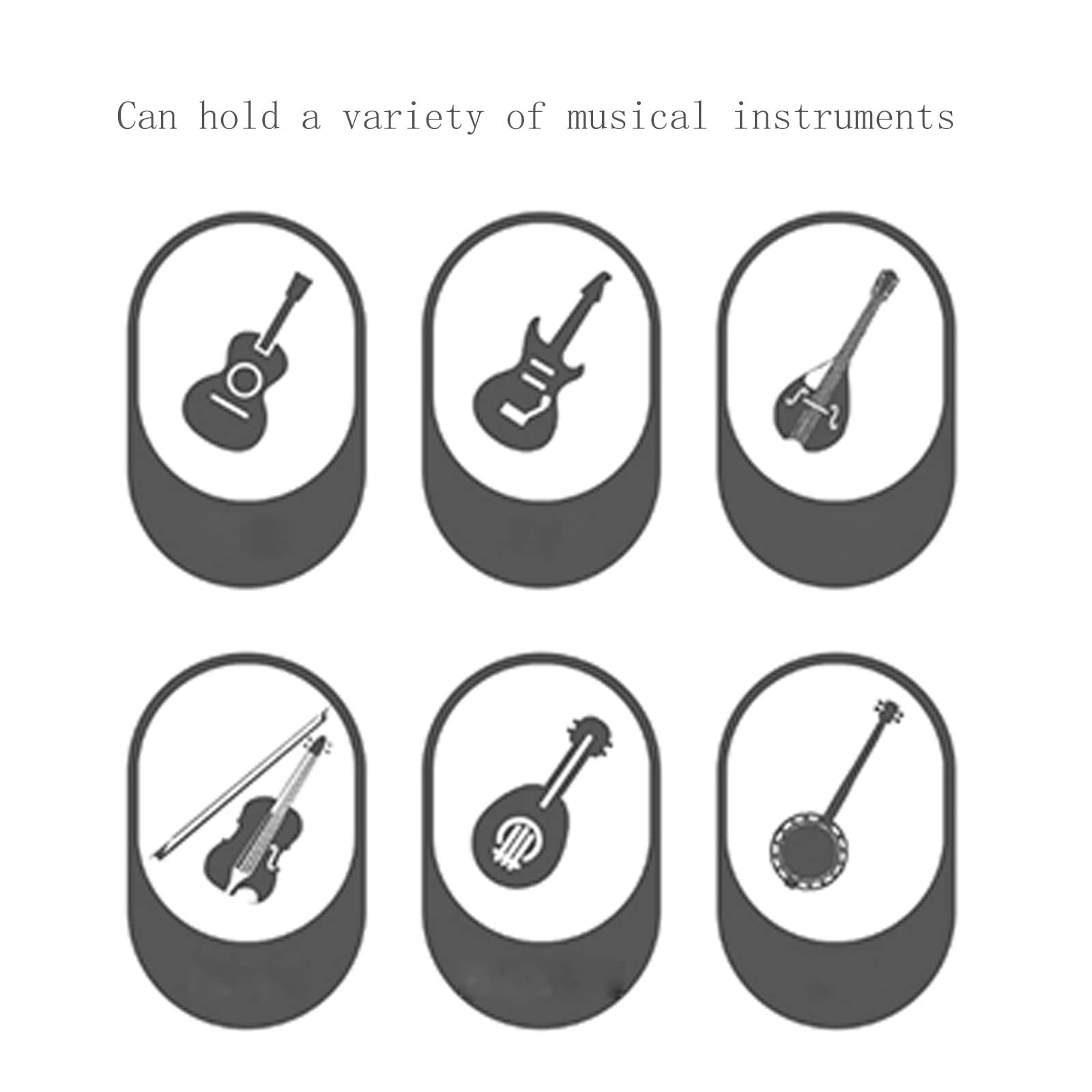 Supporto per Chitarra, espositore Universale Pieghevole per Basso, Supporto per Chitarra elettrica Portatile per Negozio di Strumenti Musicali