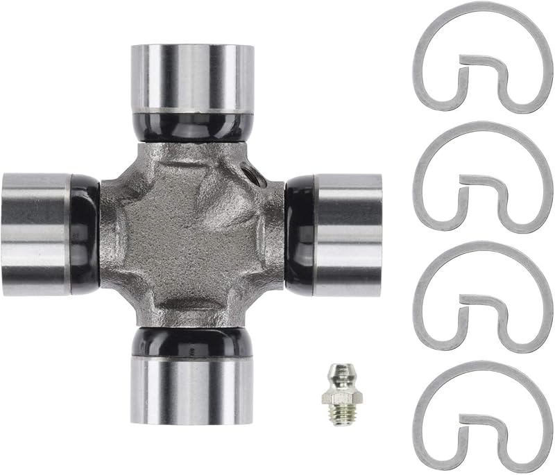 Junta universal DRiV MOOG Premium - Junta en U engrasable con sellos de goma de nitrilo - Construcción resistente al desgaste - Junta de reparación de automóviles endurecida en frío