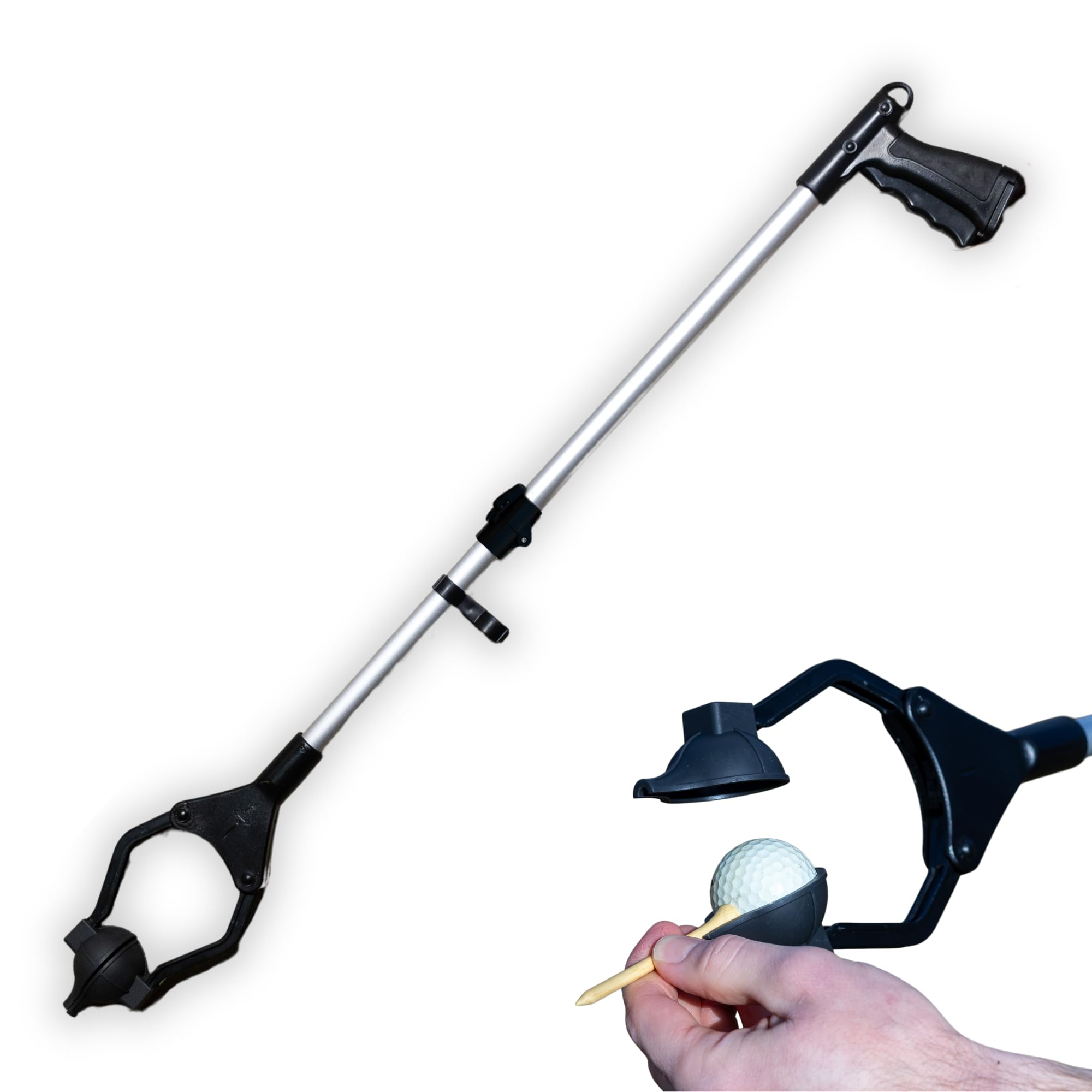 Golf Ball Teeing Aid Device For Seniors V2.0 | Golf Ball Dispenser Eliminates Bending | Motorless Golfing Dispenser Tees Up Your Golfing | Adaptive Gifts For Seniors | Foldable Tee Assistant