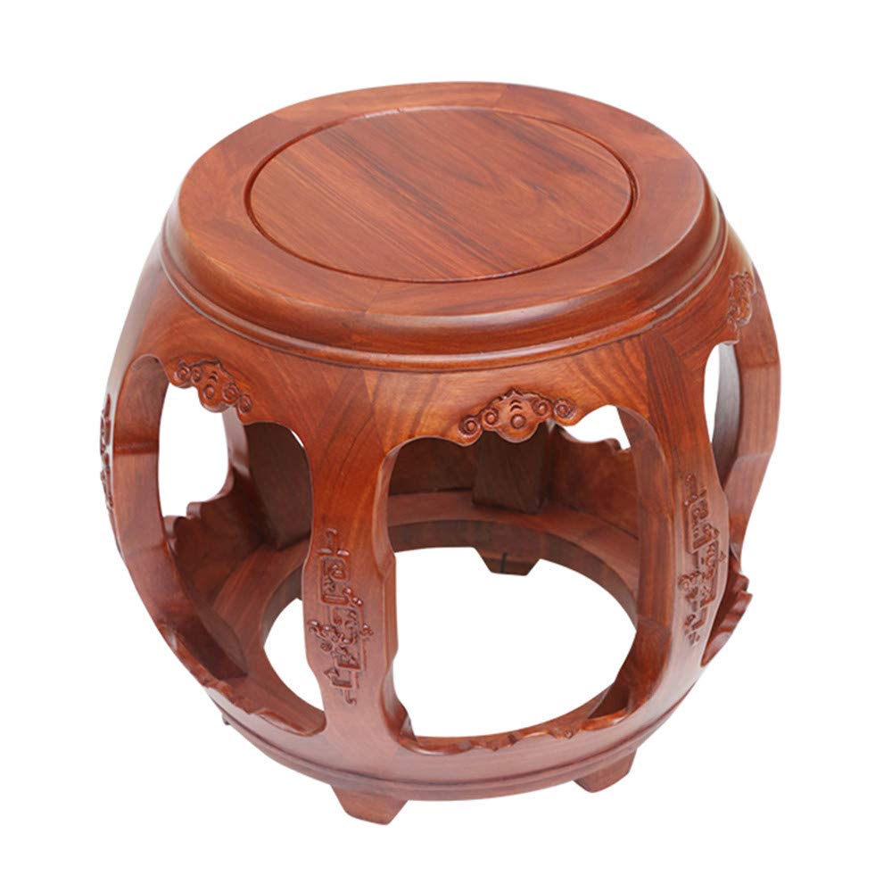 無垢材ドラムスツール アンティークチャイニーズラウンドスツール