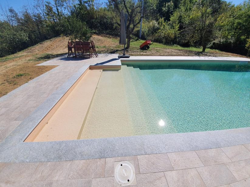 Generico PAINT POOL - VERNICE IMPERMEABILIZZANTE PER PISCINE (Blu marino-Ral 5015, 20KG)