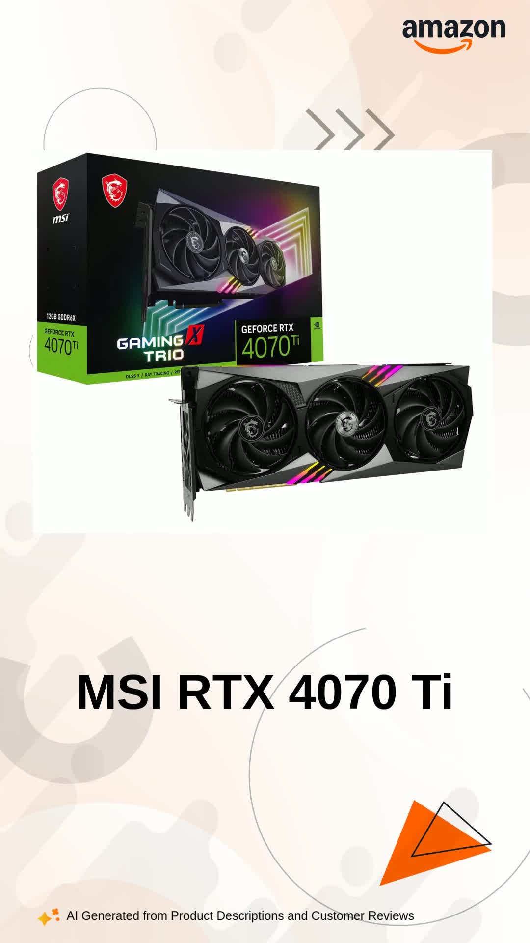 Amazon.in: Buy MSI Gaming Geforce RTX 4070 Ti 12Gb Gdrr6X 192-Bit