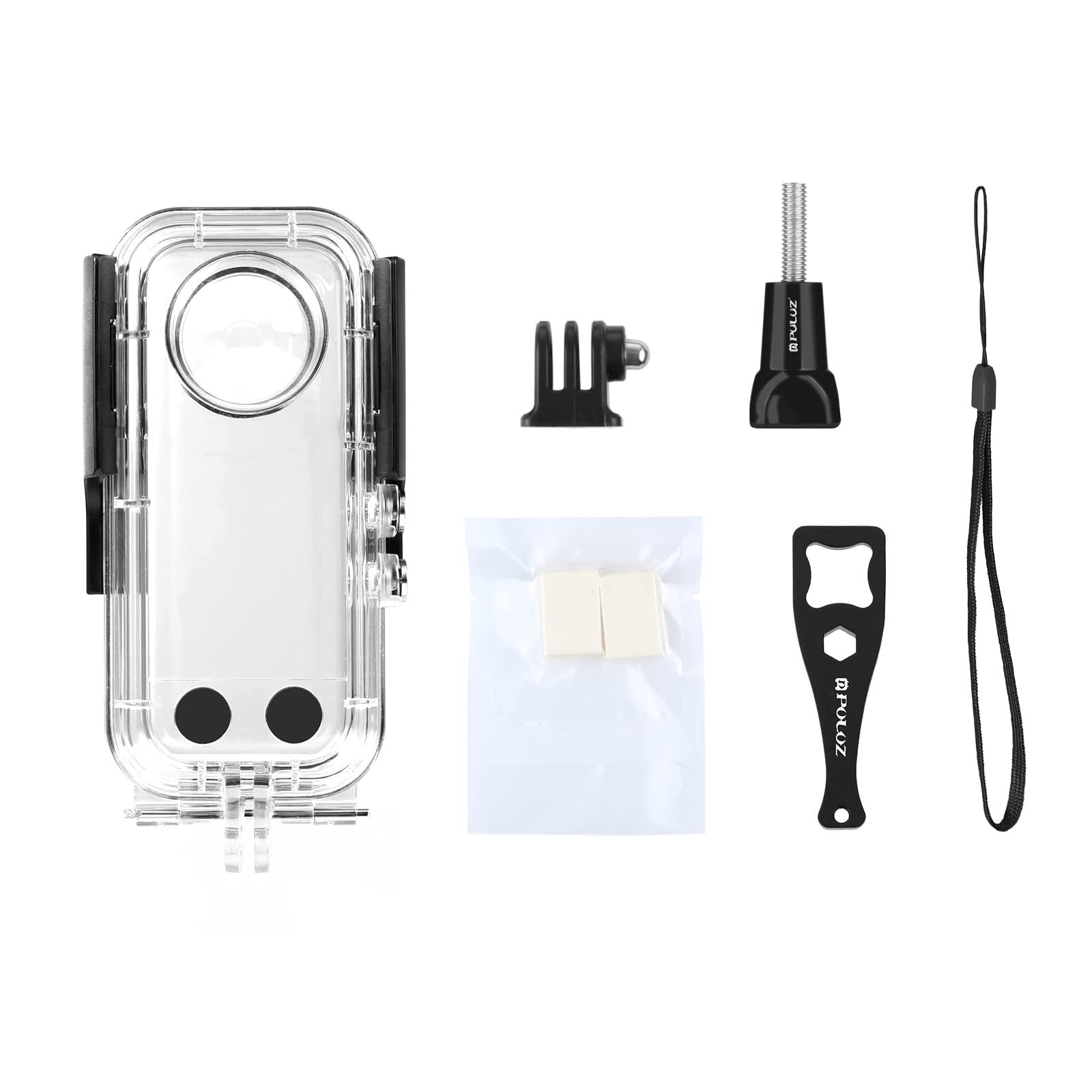 Funda impermeable para Insta360 X3, cámara de acción de 30 m, carcasa impermeable subacuática, con hebilla, kit de tornillos de montaje básico para deportes acuáticos