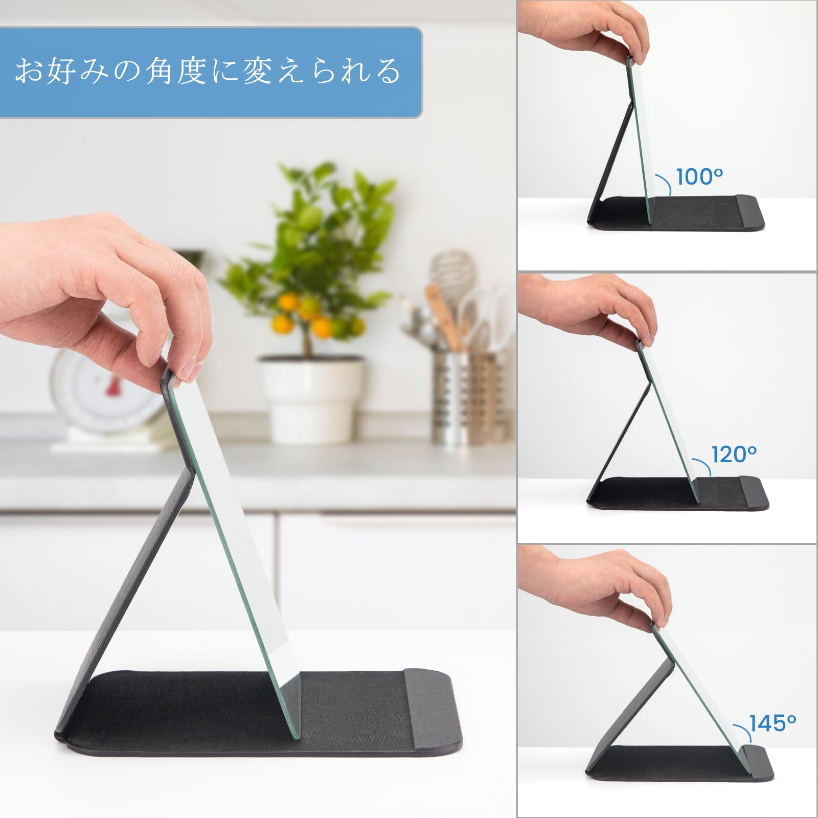 割れないプラスチック製スタンド折り畳みミラー 割れないプラスチック製スタンド折り畳みミラー