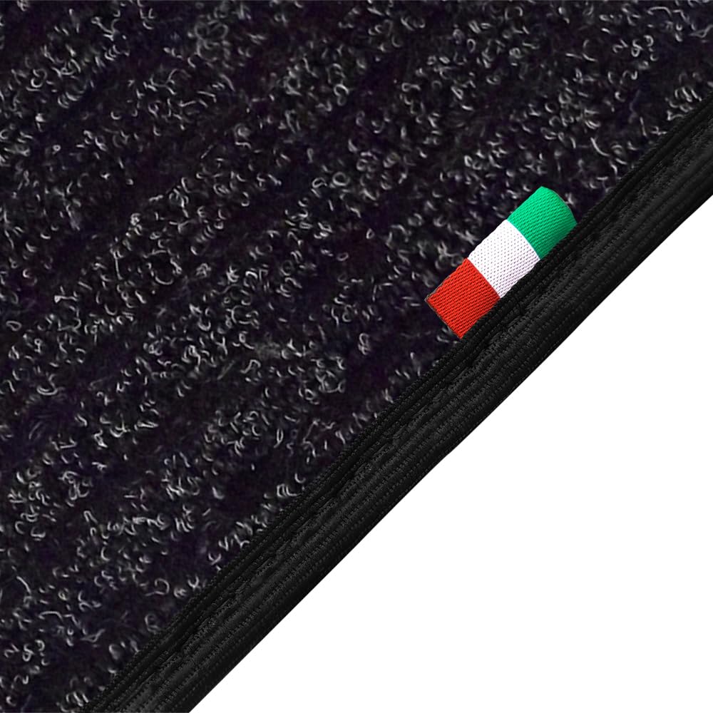UNION Tappetini su misura realizzati per ALFA ROMEO 75 in moquette a righe di qualita Antracite (AR10)