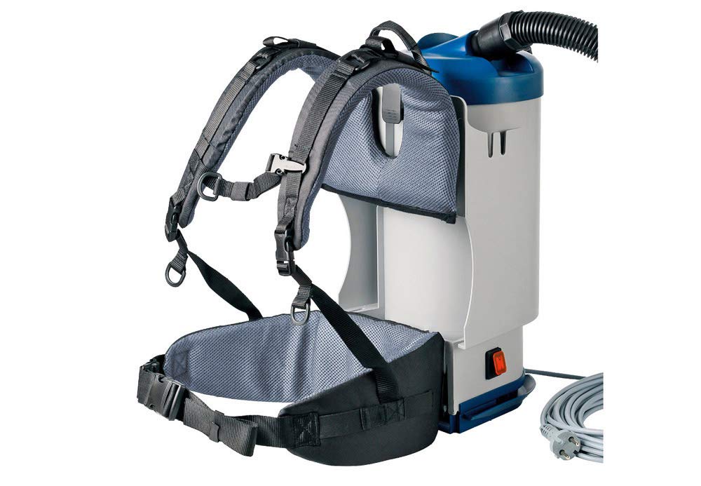 Aspirateur Dorsal Wirbel W1 - Puissant 900W, Réservoir 5L - Léger (4.8 Kg), Mains Libres - Pour Nettoyage Atelier, Chantier - 7