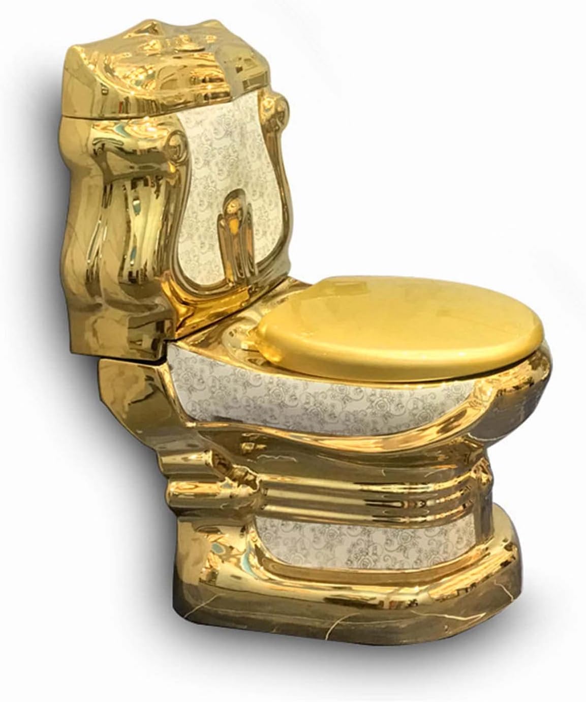 Golden Toilet Toilet Super Hotel Bathroom Golden Ceramic Post Basin Toilet, Bathroom Toilet Post Basin Set Toilet,Toilet