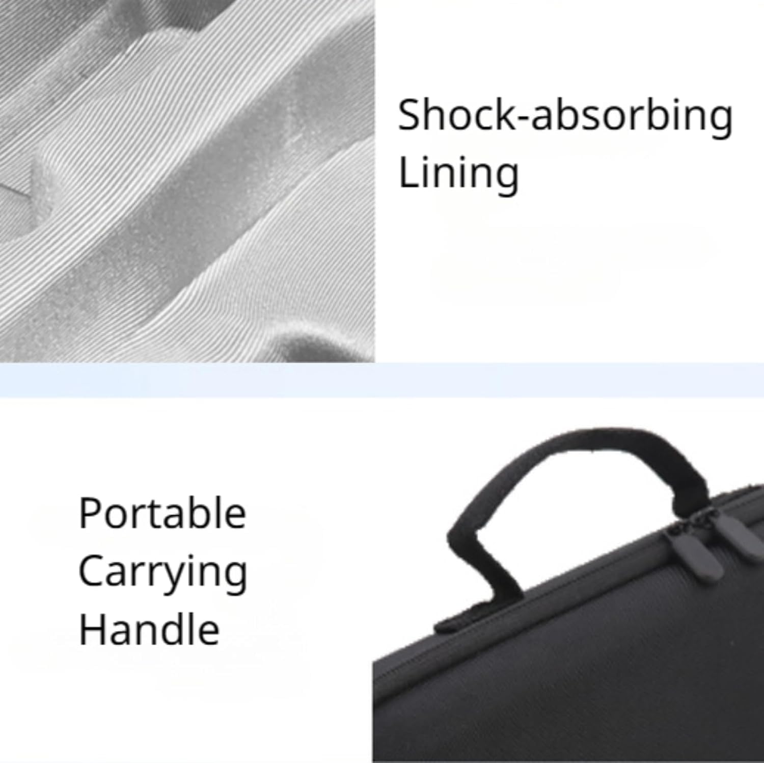 Estuche de almacenamiento para secador de pelo, organizador de viaje impermeable, bolsa de transporte portátil para accesorios de secador de pelo Dyson (negro)