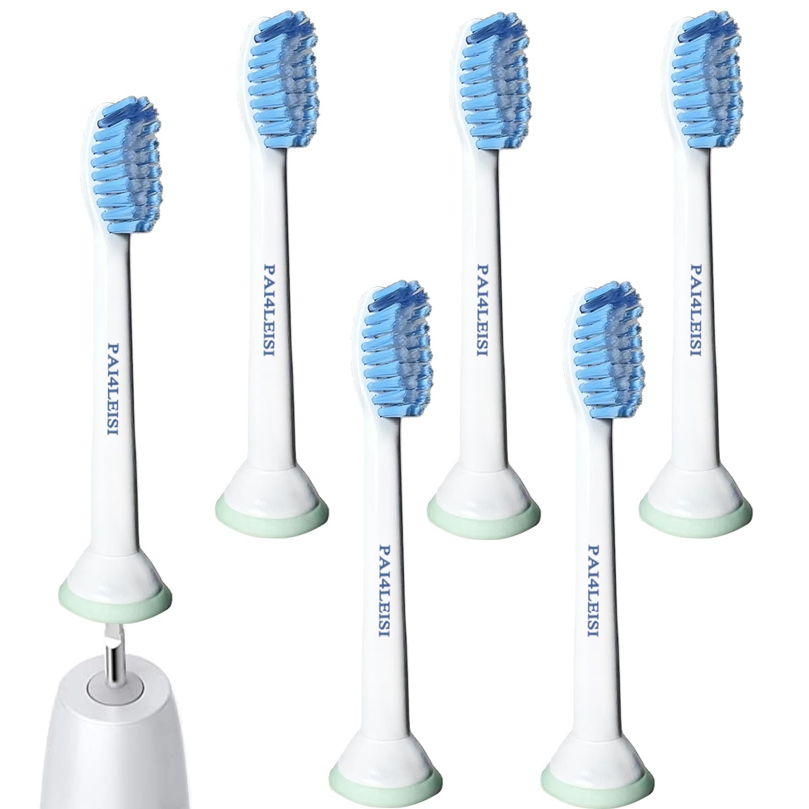 Sensitive Ersatz-Zahnbürstenköpfe für Philips Sonicare HX6053 (6)