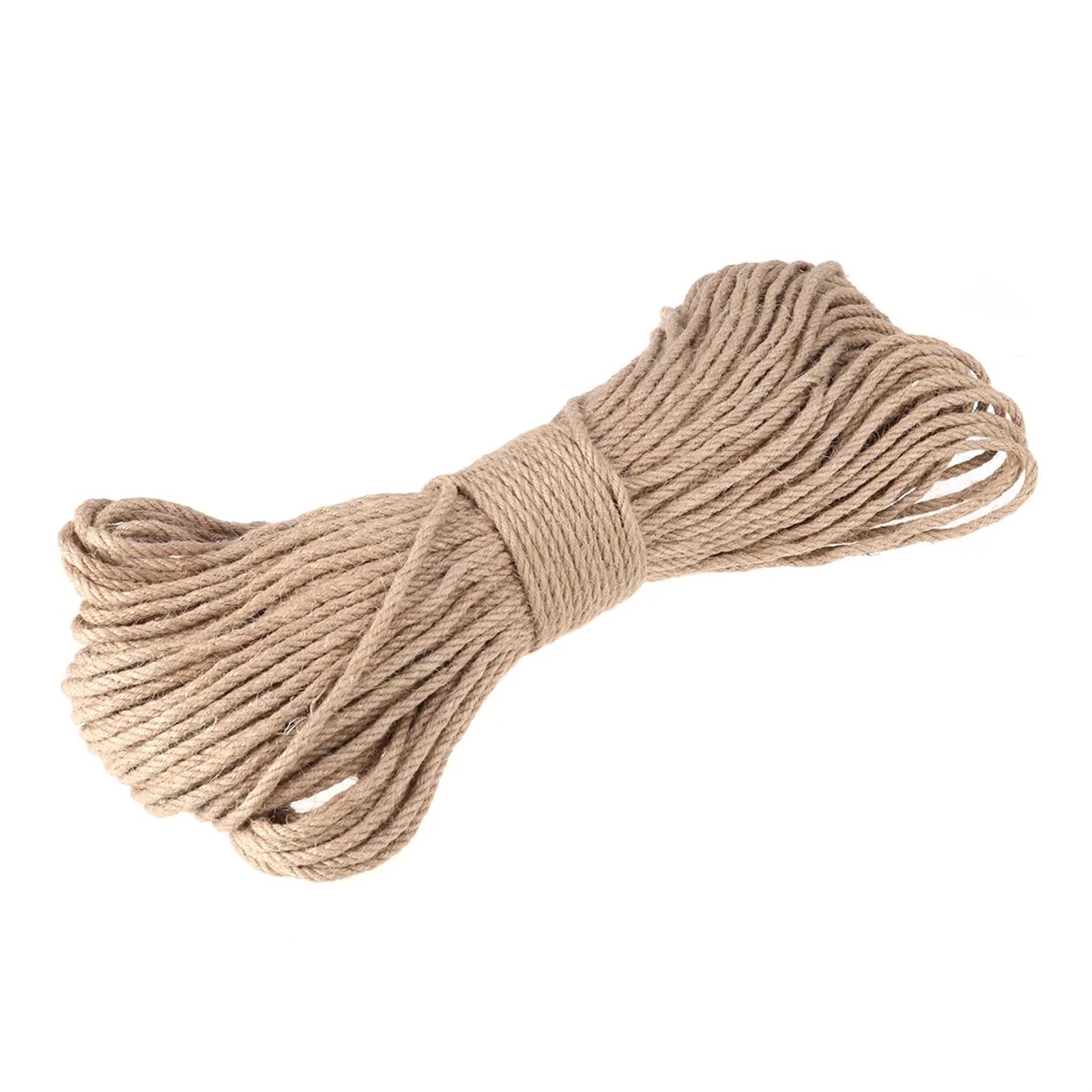 Corda di iuta 100 metri di spago naturale, corda iuta, stringa etichetta, accessorio fatto a mano, fai da te, ornamento giardinaggio