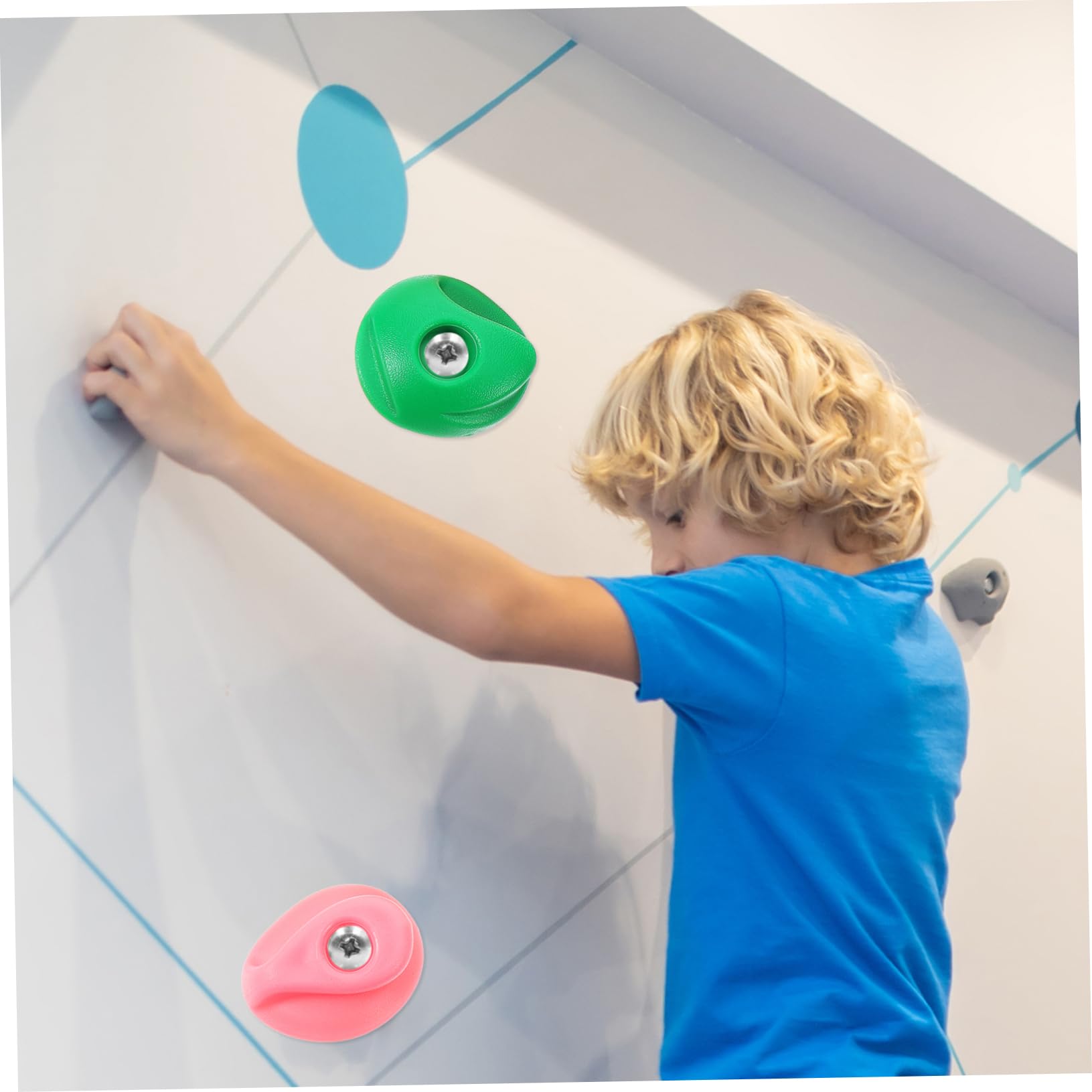 BRIGHTFUFU Plastic Climbing Holds 10 Set Climbing Wall Accessories Boys and Girls' Indoor Play Structures Climbing Toys Playroom Accessories