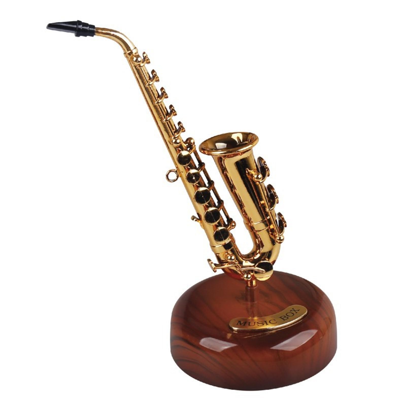 Tsophreniq Wind Up Music Box, Violin Mechanism Musical Miniature Instrument Table Ornament for Home Decorations Handcrafted Violin