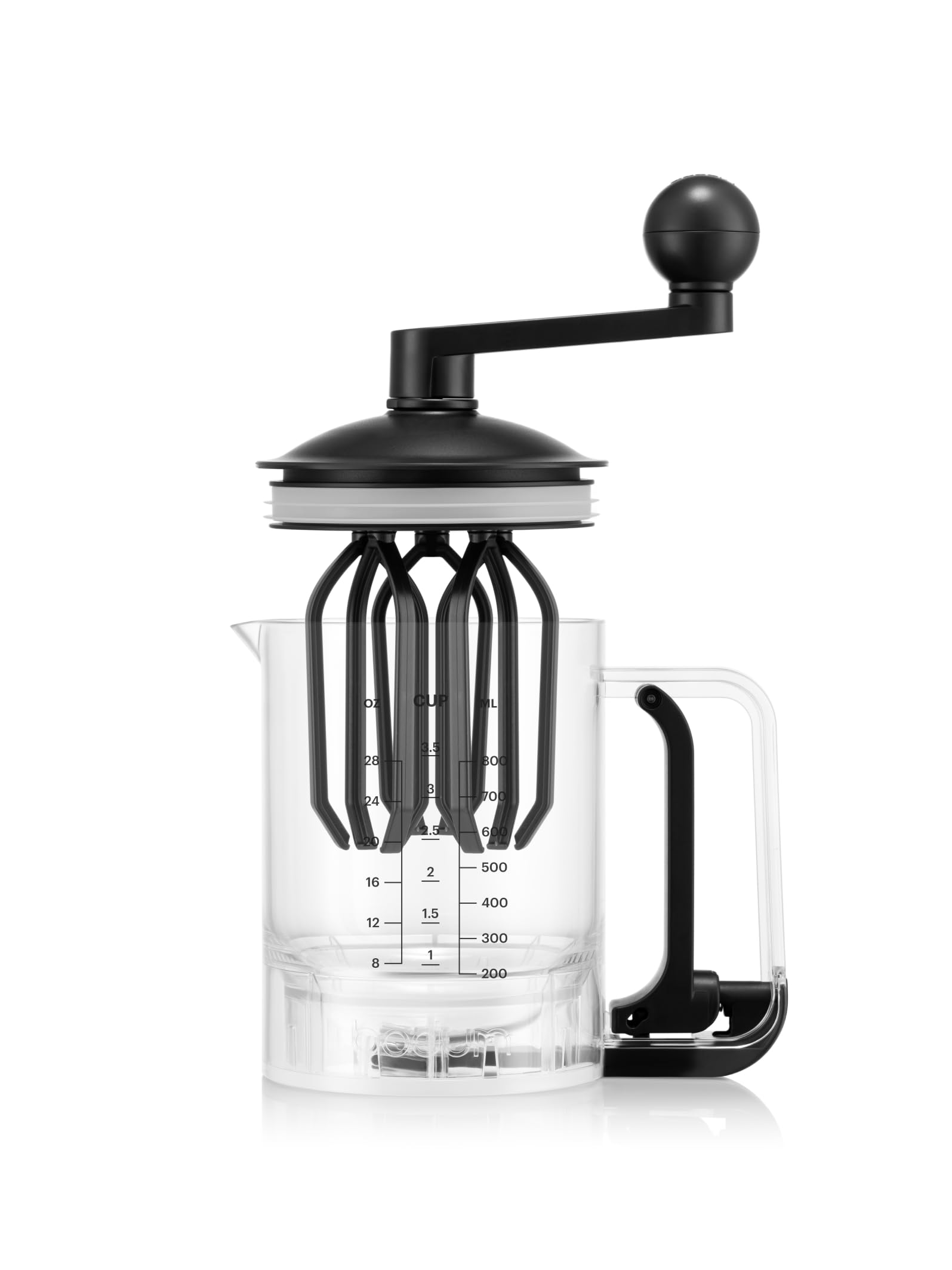 Bodum Pancake Pancake Batter Mixer & Dispenser BISTRO Black- Integrated Measuring - Easy-Pour, Durable - BPA-Free Plastic - Dishwasher Safe