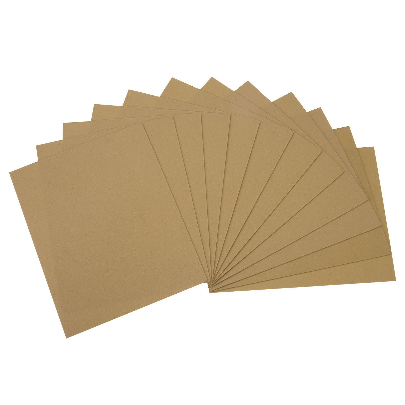 DMiotech 12 Pack 10.83 x 8.46 Inch 1.7mm Thick EVA Foam Sheets for Arts and Crafts Craft Foam Sheets Light Brown