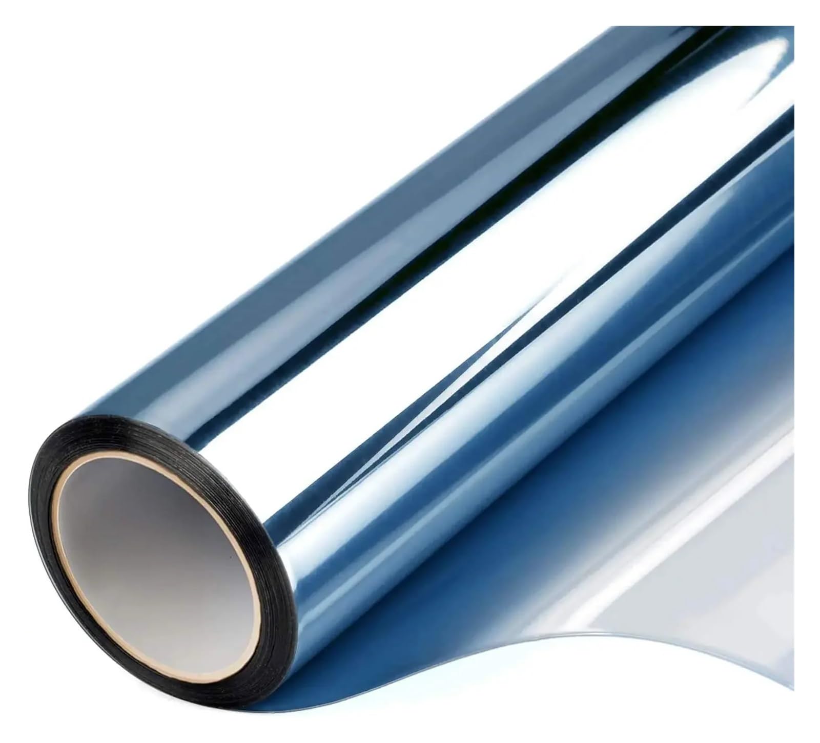 FJZFXKZL Silver Glass Sticker 2/3/5M One Way Mirror Window Film Vinyl Self-adhesive Reflective Solar Film Privacy Window Tint For Home Office Bathroom(Blue silver,40x100cm)