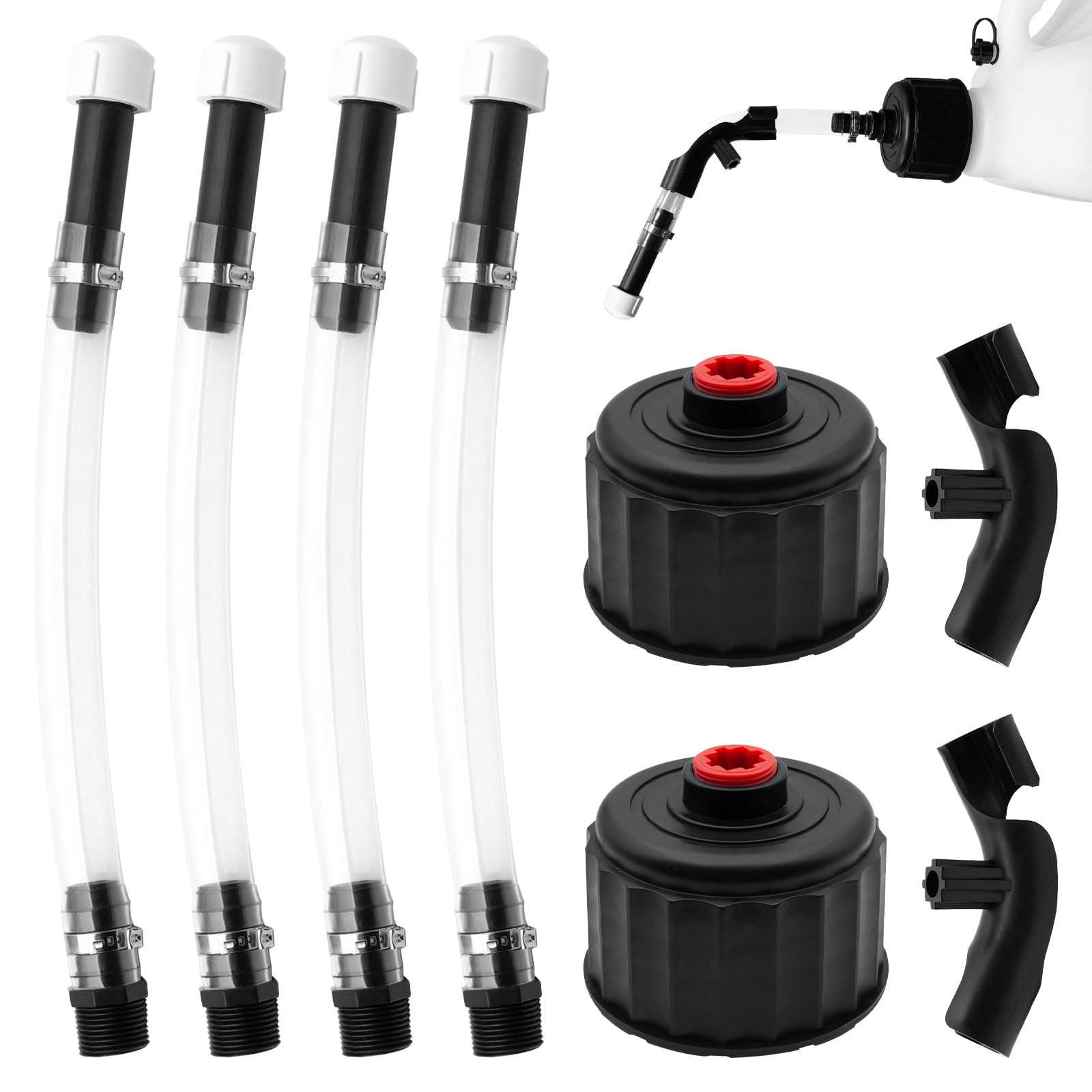 4 Pack Fuel Jug Hose Kit for VP Racing 5 Gallon