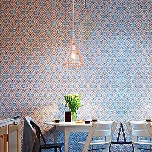 Suspension bois massif triangle lustre réglable pour plafond - 7