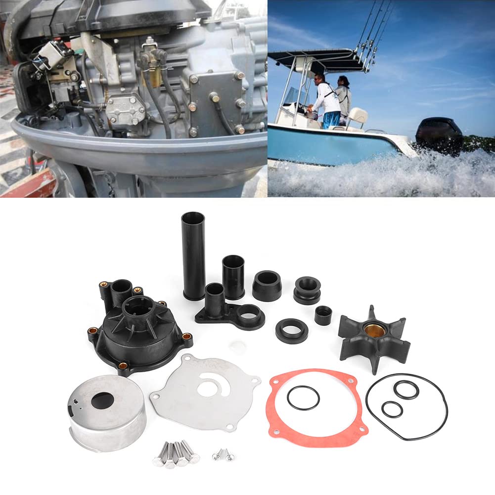 SIXRUN Kit di Riparazione Girante Pompa Acqua, Nylon Ad Alte Prestazioni per Motori Fuoribordo e 75-250 CV