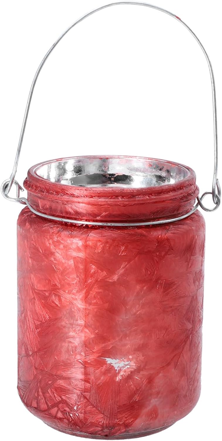 Cabilock 1pc Christmas Glass Candle Holder Elegant Festival Decor for Table Centerpieces Xmas Style Votive Candle Cup for Family Gatherings Parties and Holiday Celebrations