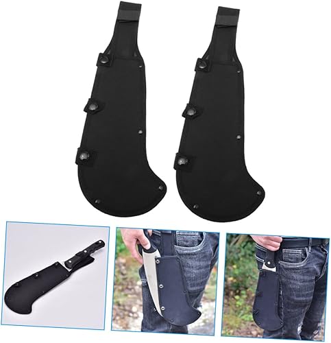 Miniatura 5 de DOITOOL Cuchillo Cuchillo 2pcs Hacha Set Espesar Negro Oxford Tela Funda Protectora Hacha Mano Cuchillo Manga
