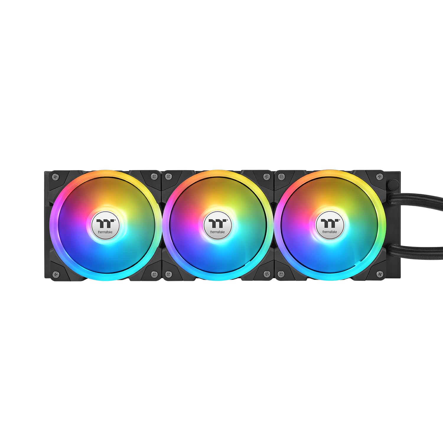 MagFloe CL-W432-PL12SW-A Refroidisseur liquide pour processeur/compatible Intel et AMD/3 x 120 mm 500~2000 tr/min SWAFAN EX/radiateur 360 mm/MagForce 2.0/4.9" carré LCD/pales de ventilateur