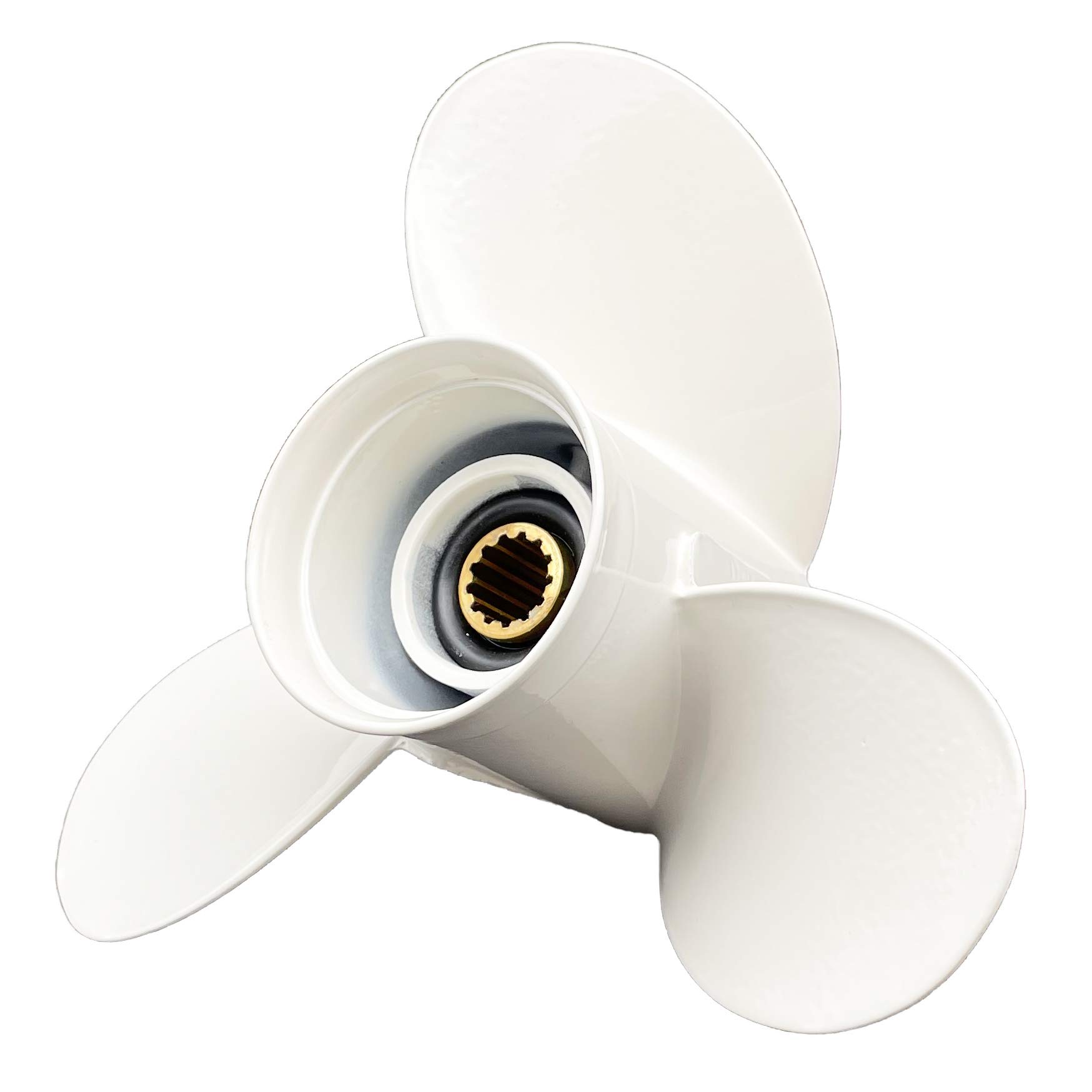 Aluminum Outboard Cupped Propeller Boat Prop 10 1/4x14 Replacement for Yamaha Engines T25/F30/40/C40/F40/E48/50/C50/F50/55/F60HP G Series