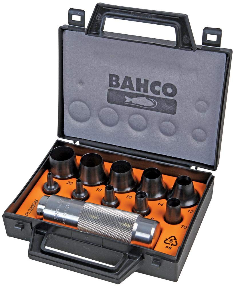 Bahco 400.003.020 - Juego Sacabocados, 11 Piezas
